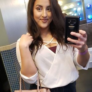 Fashion Nova Long sleeve white blouse